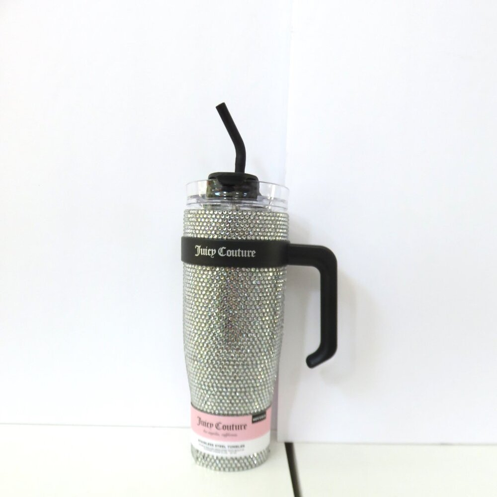 Juicy Couture Bling Rhinestone 40oz Stainless Steel Tumbler
